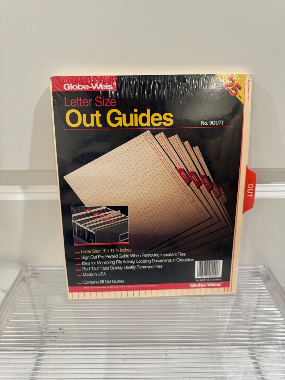 NEW Globe - Weis Letter Size Red Out Guides - Qty. 25 Pack